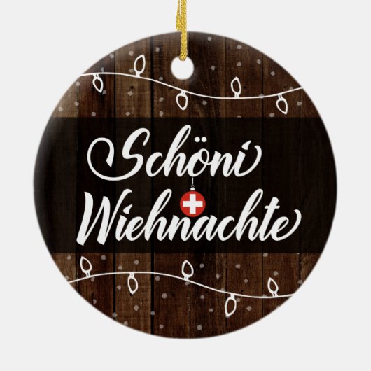 スイスのメリークリスマス、Schöni Wiehnachte セラミックオーナメント (裏面)