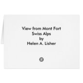 スイスのモントフォートから表示 (裏面横)