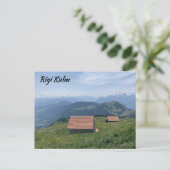 スイスのリギ・クルムの納屋 ポストカード (スタンド正面)