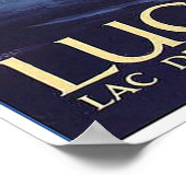 スイスのルツェルンは、湖と塔の上を望む。 ポスター (角)