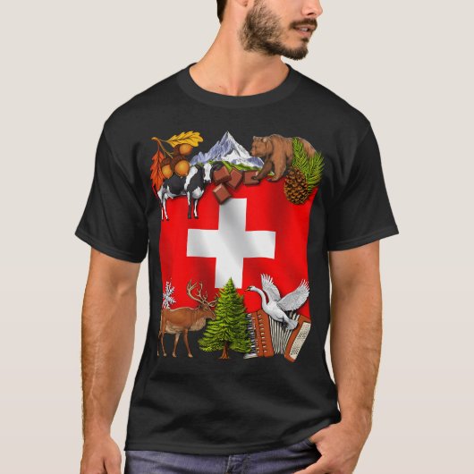 スイスのルーツ Tシャツ (正面)