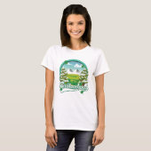 スイスのレトロな旅行ロゴ Tシャツ (正面フル)
