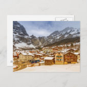 スイスのロイカーバッド村 ポストカード (正面/裏面)