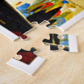 スイスのロカルノリビエラヴィンテージ旅行ポスター ジグソーパズル (側面)