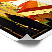 スイスのロカルノリビエラヴィンテージ旅行ポスター ポスター (角)