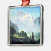 スイスのローテルブルネンに近いスタッバーバッハ秋 メタルオーナメント (左)