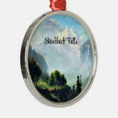 スイスのローテルブルネンに近いスタッバーバッハ秋 メタルオーナメント (右)