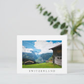 スイスのローテルブルネン渓谷の風景 ポストカード (スタンド正面)