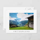 スイスのローテルブルネン渓谷の風景 ポストカード (正面/裏面)