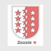 スイスのヴァレのコート・オブ・アームズ シール (シート)