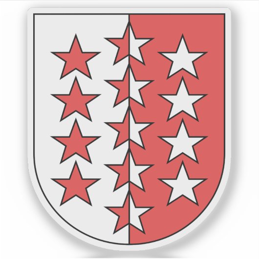 スイスのヴァレのコート・オブ・アームズ シール (正面)