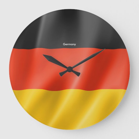 スイスの丸大壁時計国旗 ラージ壁時計 (正面)