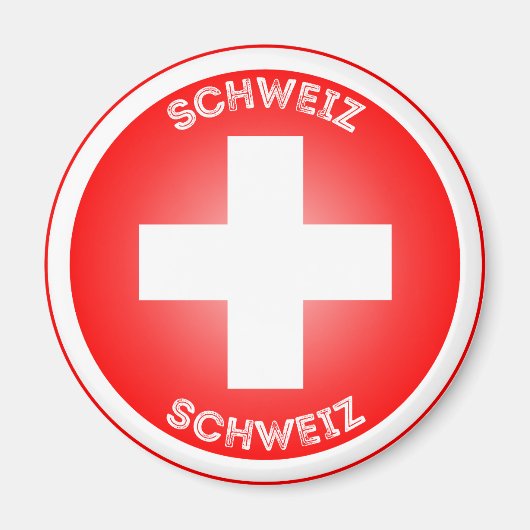 スイスの伝統エンブレム マグネット (正面)