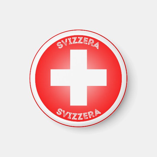 スイスの伝統的エンブレム マグネット (正面)