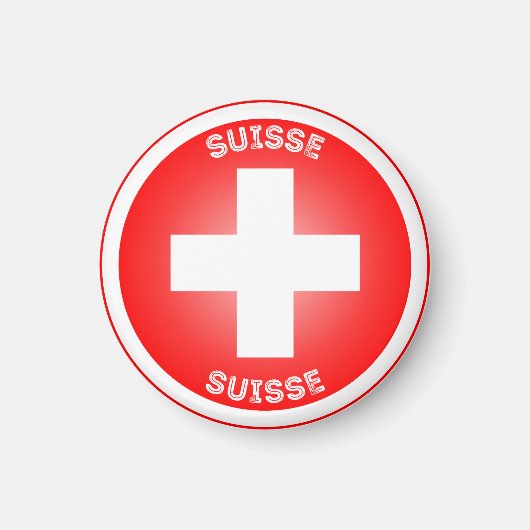 スイスの伝統的エンブレム マグネット (正面)