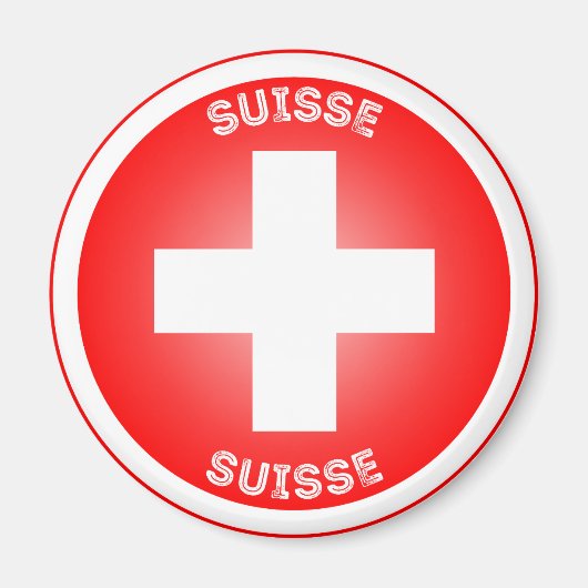 スイスの伝統的エンブレム マグネット (正面)