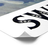 スイスの冬の休日，スキーマン，ヴィンテージ ポスター (角)