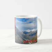 スイスの冬の山々 コーヒーマグカップ (正面右)