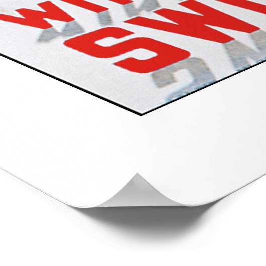 スイスの冬 ポスター (角)