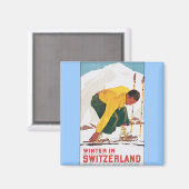 スイスの冬 マグネット (正面/裏面)