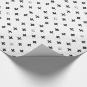 スイスの十字パターン ラッピングペーパー (角)