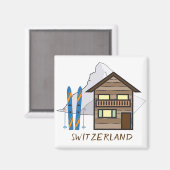 スイスの固定式冷凍機マグネット マグネット (正面/裏面)