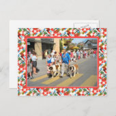 スイスの国家日パレード、インターラーケン ポストカード (正面/裏面)