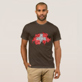 スイスの国旗カラーマップTシャツ Tシャツ (正面フル)