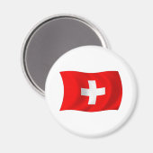 スイスの国旗マグネット マグネット (正面/裏面)