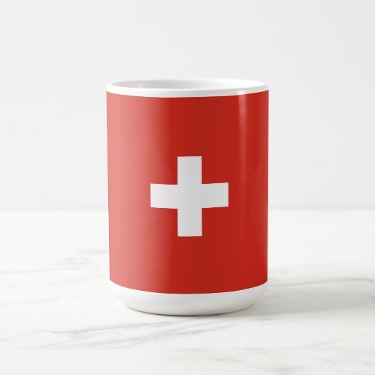 スイスの国旗 コーヒーマグカップ (中央)
