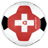 スイスの国旗 サッカーボール (回転)