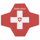 スイスの国旗 サッカーボール (フラット)