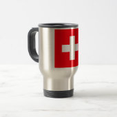 スイスの国旗 トラベルマグ (正面左)