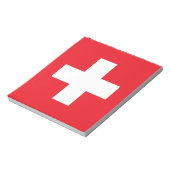 スイスの国旗 ノートパッド (回転)