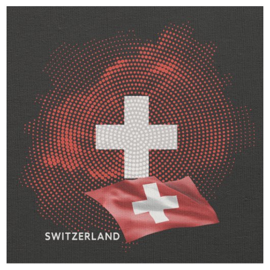 スイスの国旗 ファブリック (クローズアップ)