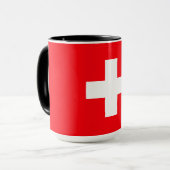 スイスの国旗 マグカップ (正面左)