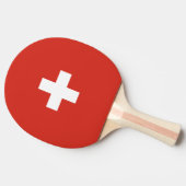 スイスの国旗 卓球ラケット (横)