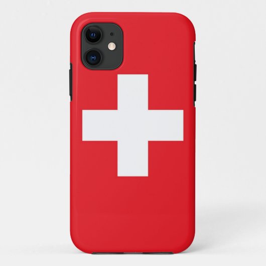 スイスの国旗 Case-Mate iPhoneケース (裏面)