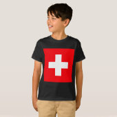 スイスの国旗 Tシャツ (正面フル)