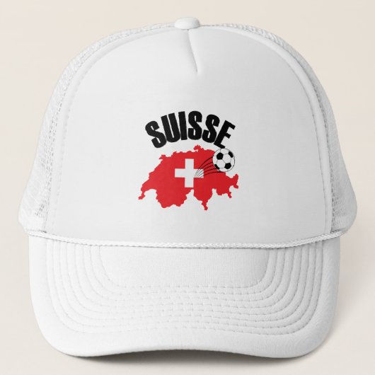 スイスの地図スイス キャップ (正面)