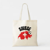 スイスの地図スイス トートバッグ (裏面)