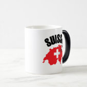 スイスの地図スイス モーフィングマグカップ (正面右)