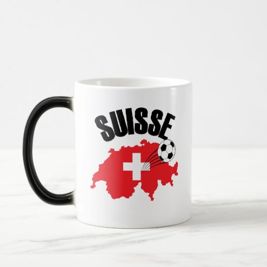 スイスの地図スイス モーフィングマグカップ (左)