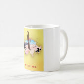 スイスの地図スキスポーツのー旅行ポスター コーヒーマグカップ (正面右)