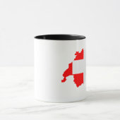 スイスの地図国旗 マグカップ (中央)
