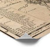 スイスの地図 ポスター (角)