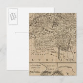 スイスの地図 ポストカード (正面/裏面)
