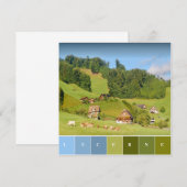 スイスの夏の風景 フラットカード (正面/裏面)