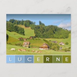 スイスの夏の風景 ポストカード
