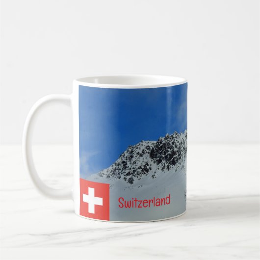 スイスの山々 コーヒーマグカップ (左)
